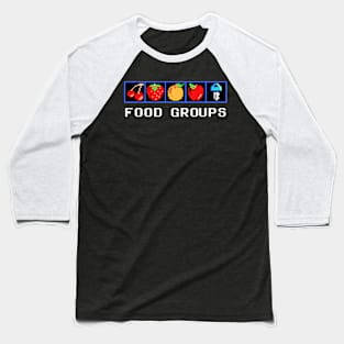 Food Groups Baseball T-Shirt